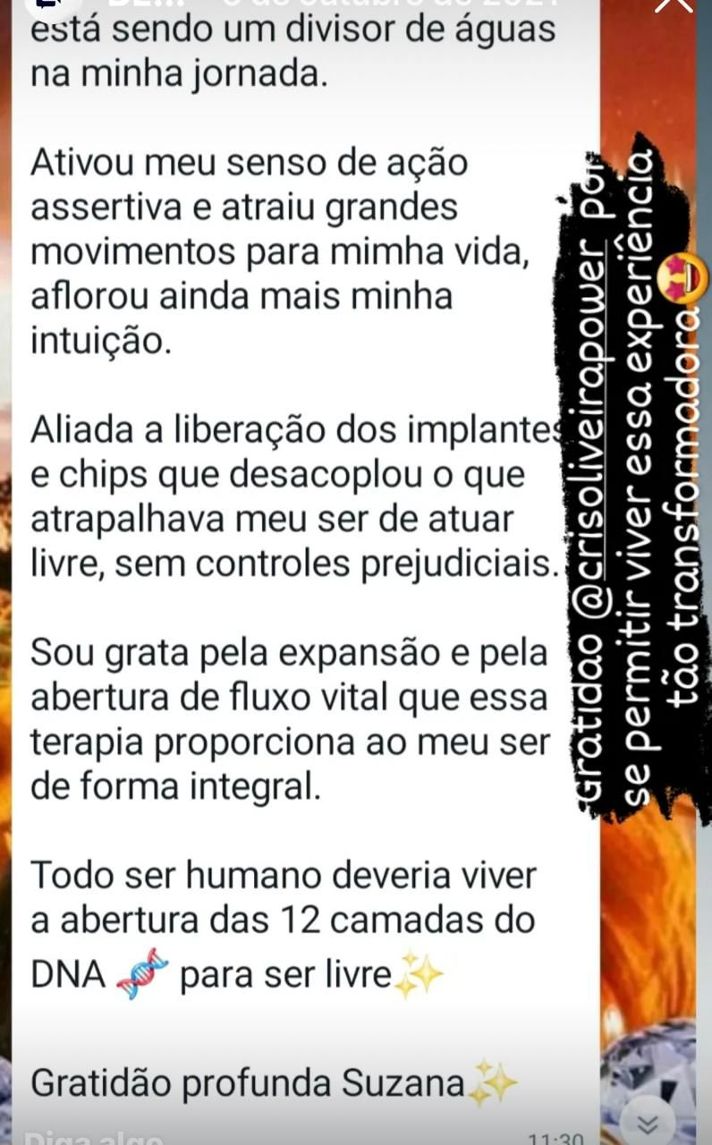 Depoimento de Cristiane Oliveira