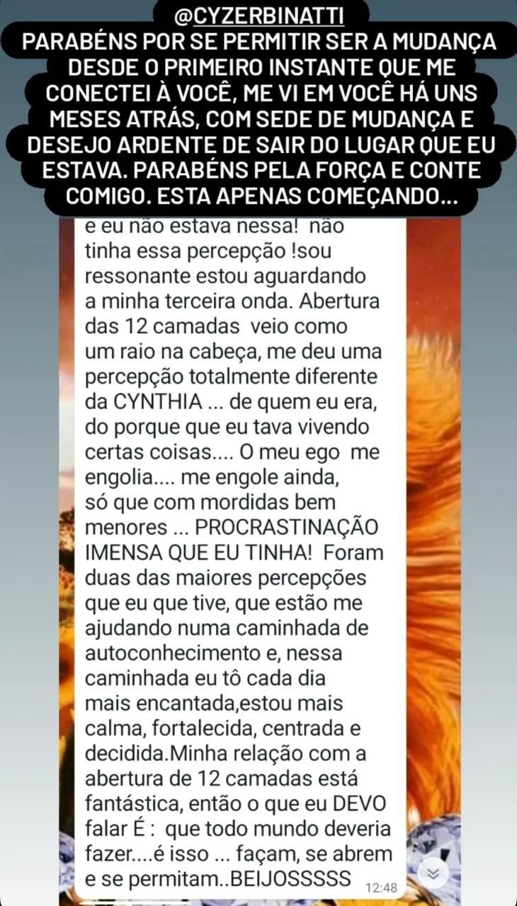 Depoimento de Cynthia